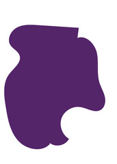 Purple Abstract Shapes Decor 