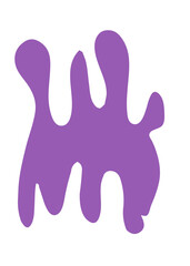 Obraz premium Purple Abstract Shapes Decor 