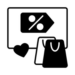 Solid Line Solid Line SALE design vector icon