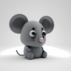 Mouse Illustration. Generative AI