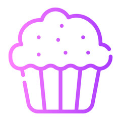 muffin gradient icon