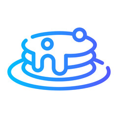 pancake gradient icon