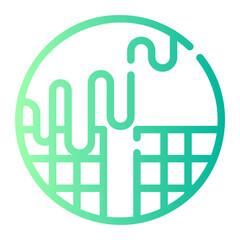 waffle gradient icon