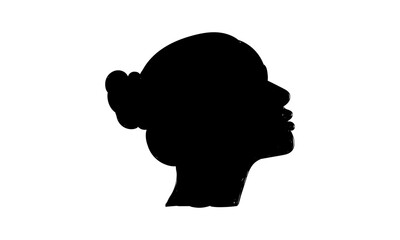 Black Woman Silhouette. Black awareness day celebration illustration with Woman Silhouette. 