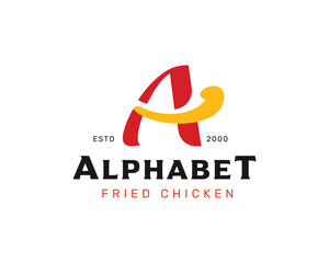 Unique Culinary Logo with Letter A