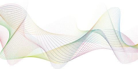 Abstract colored wavy lines. Template for a cover, poster, banner, poster. A template for interior design, creative design and creative ideas