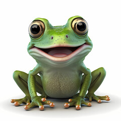 Frog Illustration. Generative AI