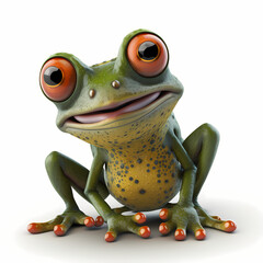 Frog Illustration. Generative AI