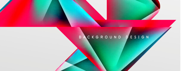 Triangle fluid color gradient abstract background. Vector Illustration For Wallpaper, Banner, Background, Card, Book Illustration, landing page