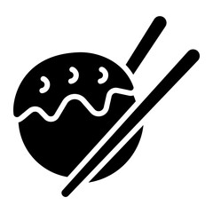 takoyaki glyph icon