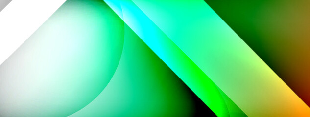 Abstract background - geometric composition created with lights and shadows. Technology or business digital template