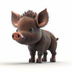 Obraz premium Wildboar. Generative AI