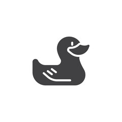 Rubber duck vector icon