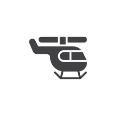 Helicopter toy vector icon