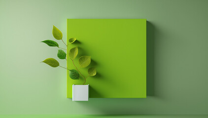 green abstract of plants