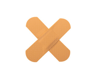 two cross-strips on a white background