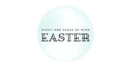 happy easter day wish image with circle