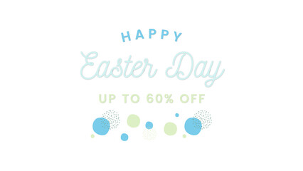 Fototapeta na wymiar happy easter day wish image with discount banner