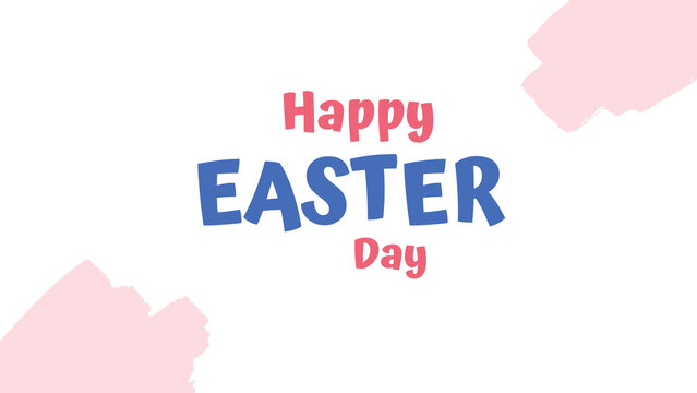 happy easter day wish image with simple background
