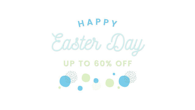 happy easter day wish image with discount banner