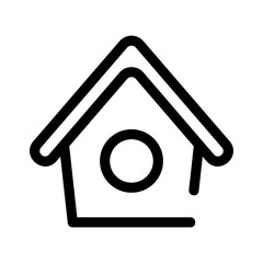 birdhouse icon or logo isolated sign symbol vector illustration - high quality black style vector icons
