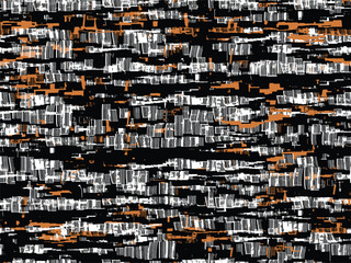 Modern trendy mid century abstract shapes monochrome seamless pattern. Geometric textured repeat plaid. Scandinavian abstraction. Nordic neutral print vector illustration for tile, rug, fashionable.