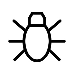 bug icon or logo isolated sign symbol vector illustration - high quality black style vector icons
