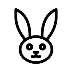 bunny icon or logo isolated sign symbol vector illustration - high quality black style vector icons
