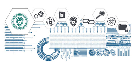 Obraz premium Concept of cybersecurity