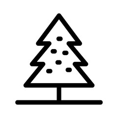 christmas tree icon or logo isolated sign symbol vector illustration - high quality black style vector icons
