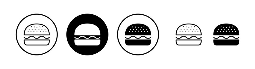 Burger icon vector illustration. burger sign and symbol. hamburger