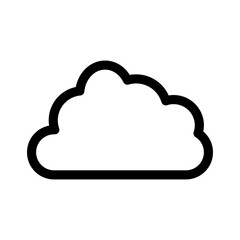 cloud icon or logo isolated sign symbol vector illustration - high quality black style vector icons
