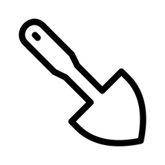 Little Shovel Construction Tools icon or logo isolated sign symbol vector illustration - high quality black style vector icons
