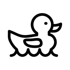 duck icon or logo isolated sign symbol vector illustration - high quality black style vector icons
