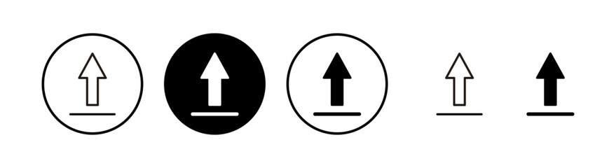 Upload icon vector illustration. load data sign and symbol