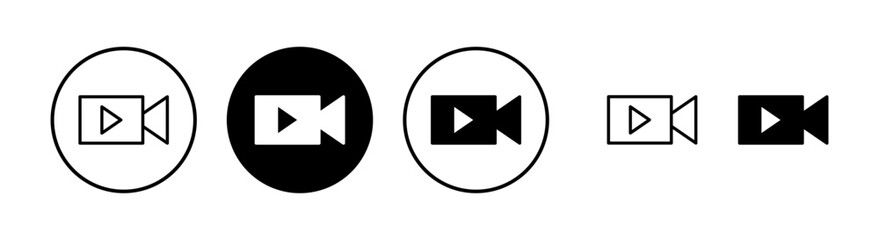 Video icon vector illustration. video camera sign and symbol. movie sign. cinema