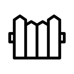 fence icon or logo isolated sign symbol vector illustration - high quality black style vector icons
