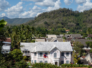Maisons traditionnelles à Luang Prabang , Laos