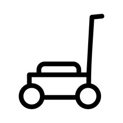 lawn mower icon or logo isolated sign symbol vector illustration - high quality black style vector icons
