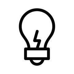light bulb icon or logo isolated sign symbol vector illustration - high quality black style vector icons
