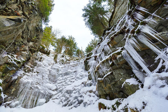 Eis Fichtelgebirge Eispalast Zapfen 