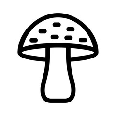 mushroom icon or logo isolated sign symbol vector illustration - high quality black style vector icons
