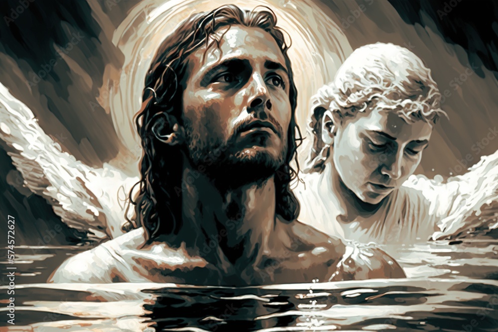 Poster baptism of jesus christ.