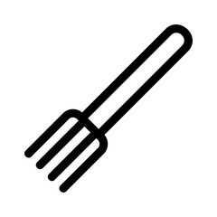 pitchfork icon or logo isolated sign symbol vector illustration - high quality black style vector icons
