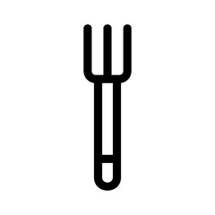 pitchfork icon or logo isolated sign symbol vector illustration - high quality black style vector icons
