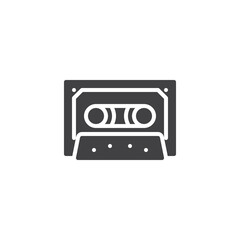 Cassette tape vector icon