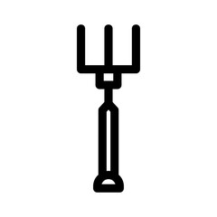 pitchfork icon or logo isolated sign symbol vector illustration - high quality black style vector icons
