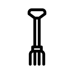 pitchfork icon or logo isolated sign symbol vector illustration - high quality black style vector icons
