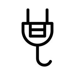 Obraz premium plug icon or logo isolated sign symbol vector illustration - high quality black style vector icons 