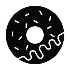donut icon, bakery vector, food illustration
